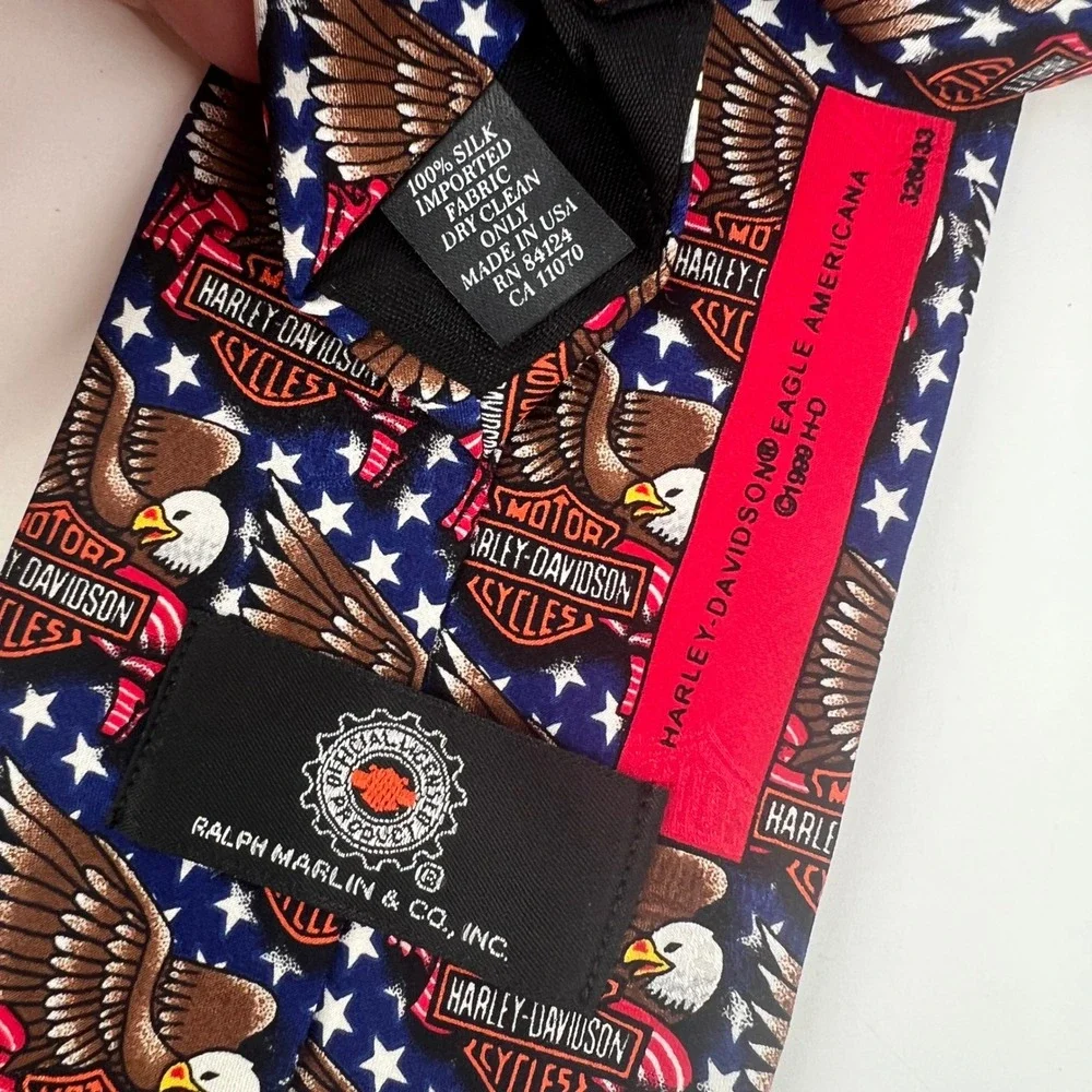 Harley-Davidson patriotic necktie
